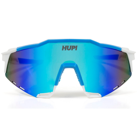 Óculos de Sol HUPI Stelvio Branco/Azul - Lente Azul Espelhado