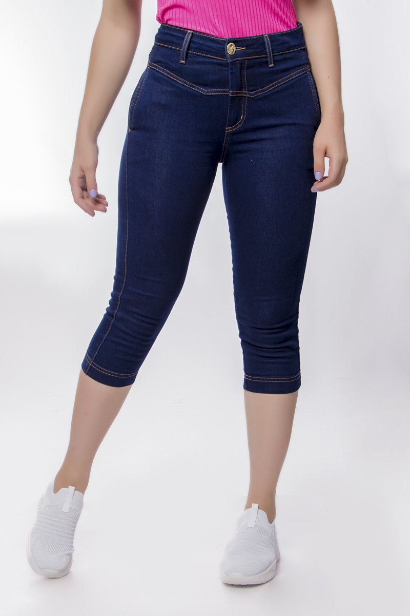 Calça pescador feminina sales jeans