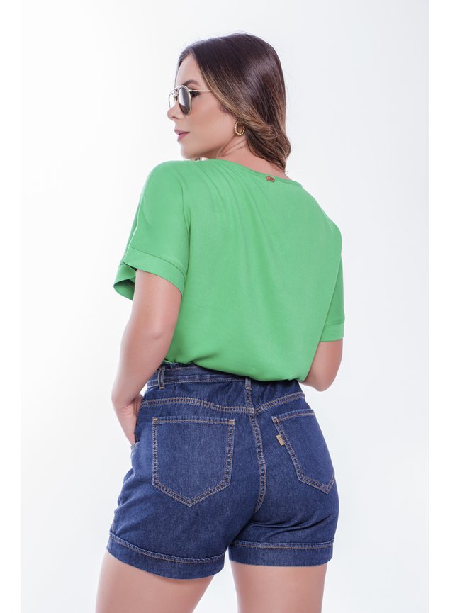 blusa dandara feminina awe jeans verde 1