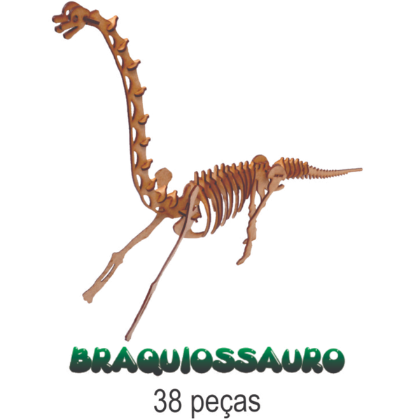 Jogo De Quebra Cabeça Infantil Dinossauro 3d Mdf