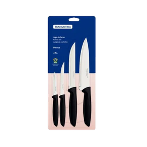 conjunto de facas com 4