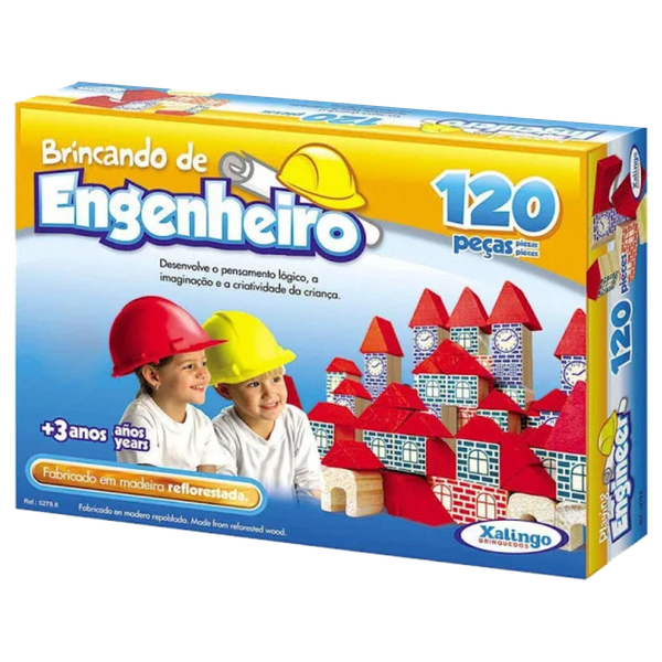 Jogo brincando de engenheiro 120 pçs ref 52798