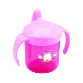 copo infantil plastico alca rosa
