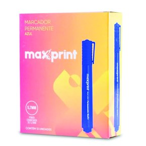 marcador permanente maxprint azul
