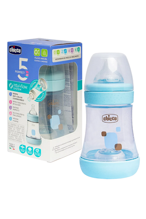 Chicco Perfect5 Biberón Azul +2M 240ml  Cosmética, Alimentação Infantil,  Suplementos Desportivos