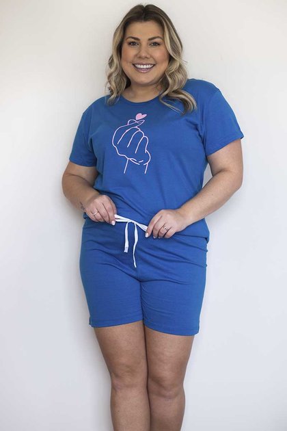 T Shirt Feminina Plus Size De Algodão Sonhos