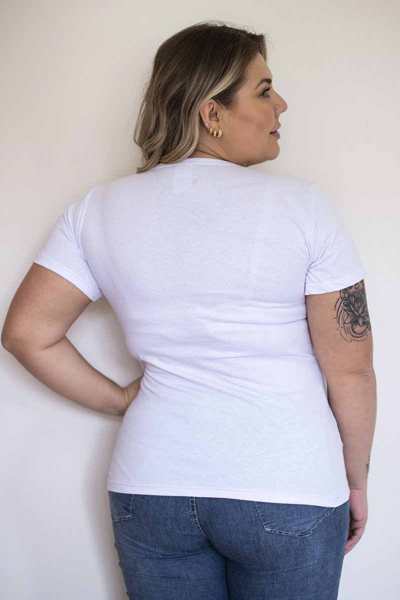 T Shirt Feminina Plus Size Beblast