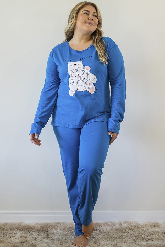 Pijama Feminino Flor Margarida