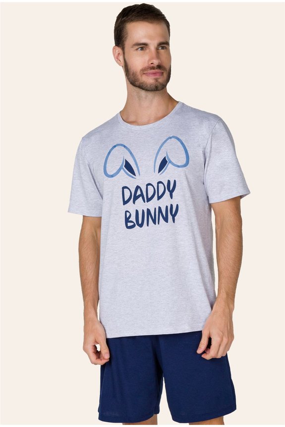 03 pijama masculino adulto mescla familia pascoa bela notte
