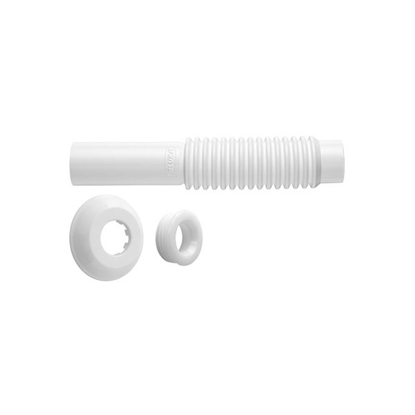 tubo de ligacao ajustavel para bacia sanitaria 26cm branco blukit 1229301 foto 1