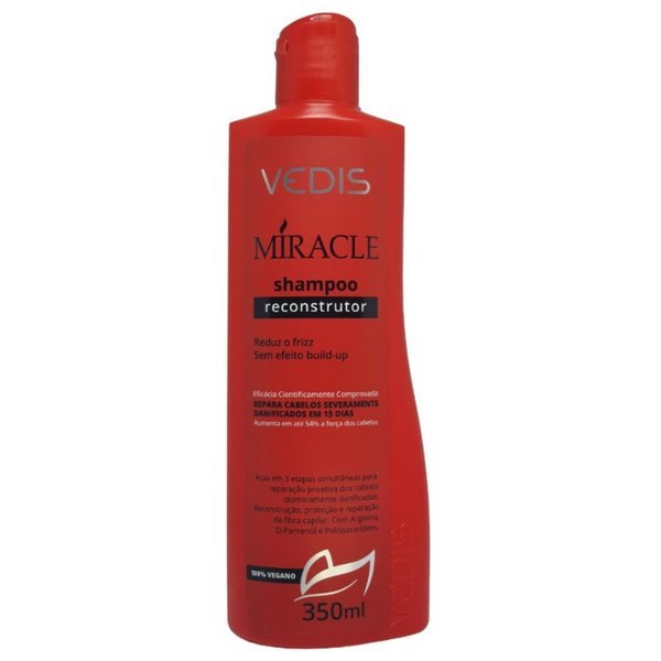 shampoo reparador capilar miracle 350ml vedis