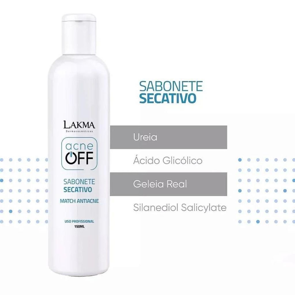 Kit Acne Off Peeling Químico Secativo 5 itens Lakma