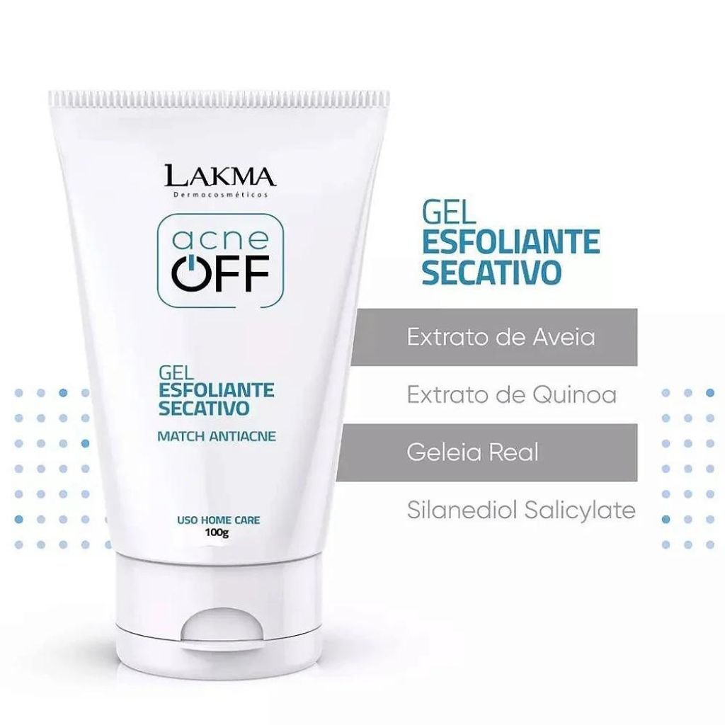 Kit Acne Off Peeling Químico Secativo 5 itens Lakma