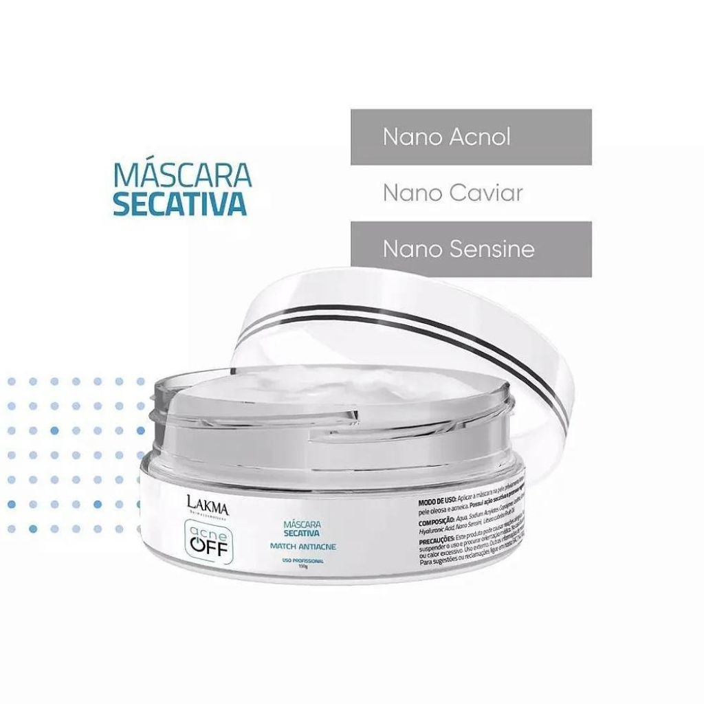 Kit Acne Off Peeling Químico Secativo 5 itens Lakma