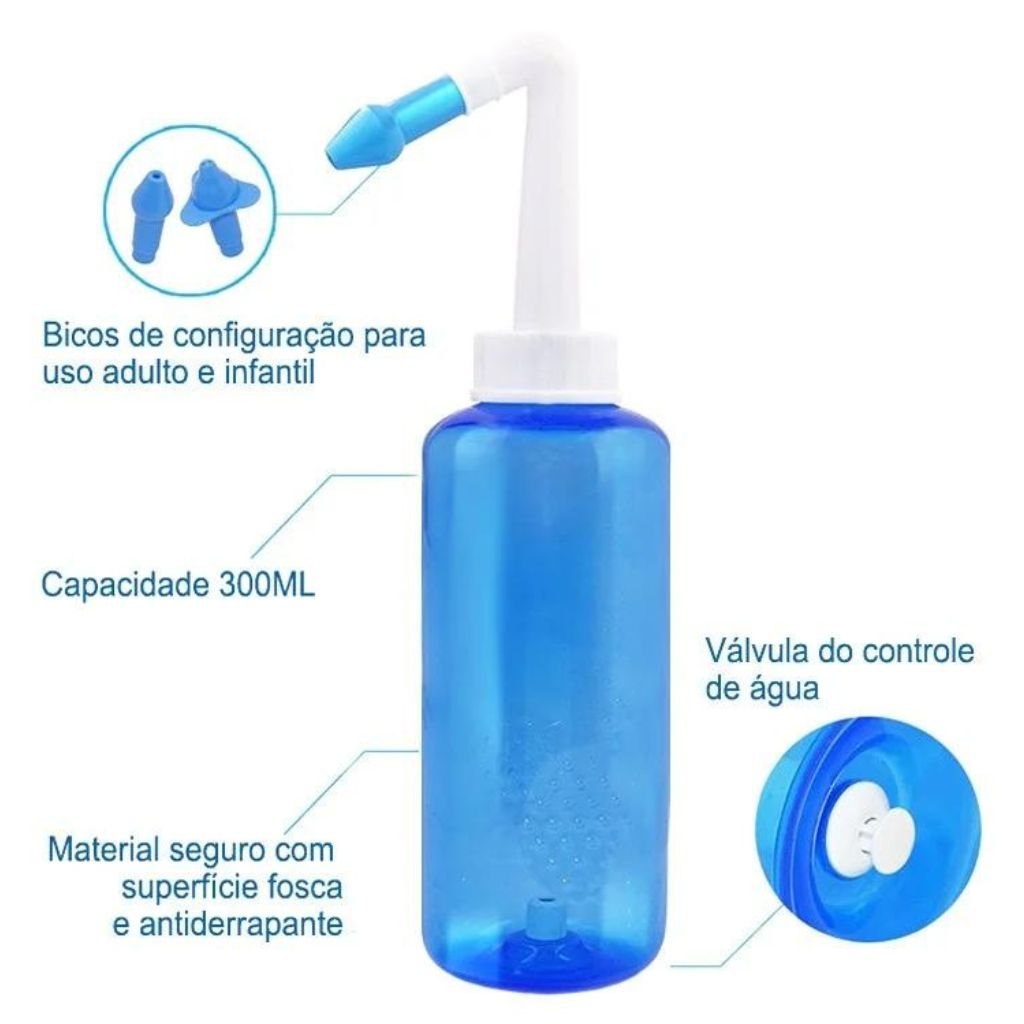 Sinusite Higienizador Ducha Nasal Lavador Lavagem Ml Supermedy