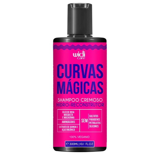 01 shampoo hidro reconstrutor curvas magicas 300ml widi care