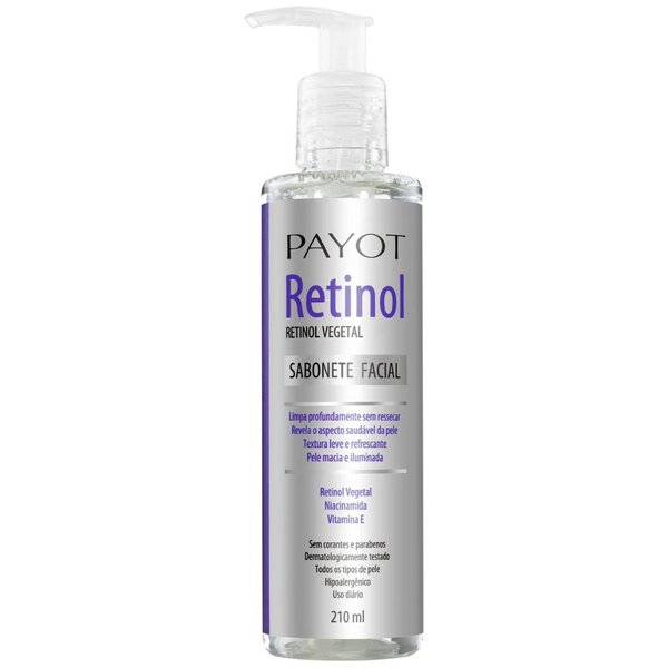 01 sabonete liquido facial retinol 210ml payot