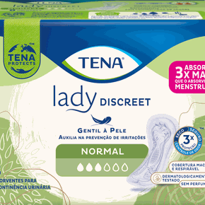 COMBO - 5 PACOTES - ABSORVENTE TENA LADY DISCREET NORMAL - Olía