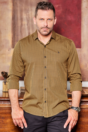 Camisa Masculina Slim,Tradicional