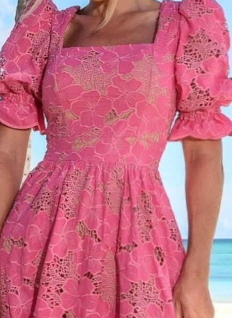 Vestido Midi Algodão Mar de Rosas - Água de Rosas