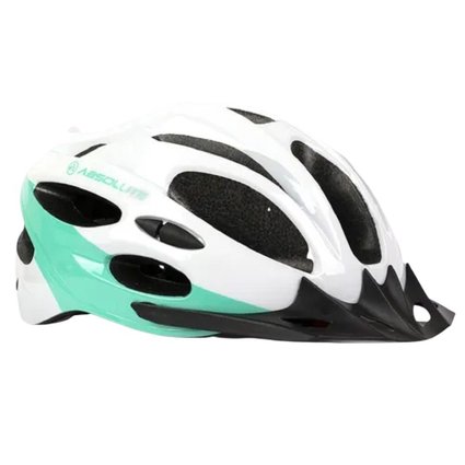 capacete ciclismo feminino absolute capacete absolute mia branco verde