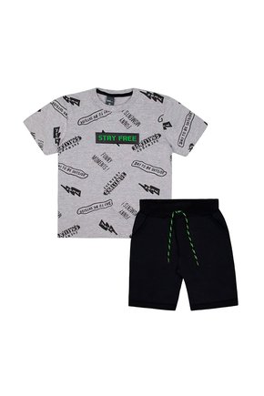 Conjunto Menino Foguete Cinza - Fashion Kids