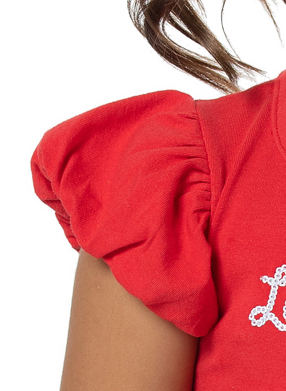 Blusa infantil infantil infantil outono inverno dia dos namorados estampa  de coração algodão manga longa babados (vermelho, 18-24 meses)