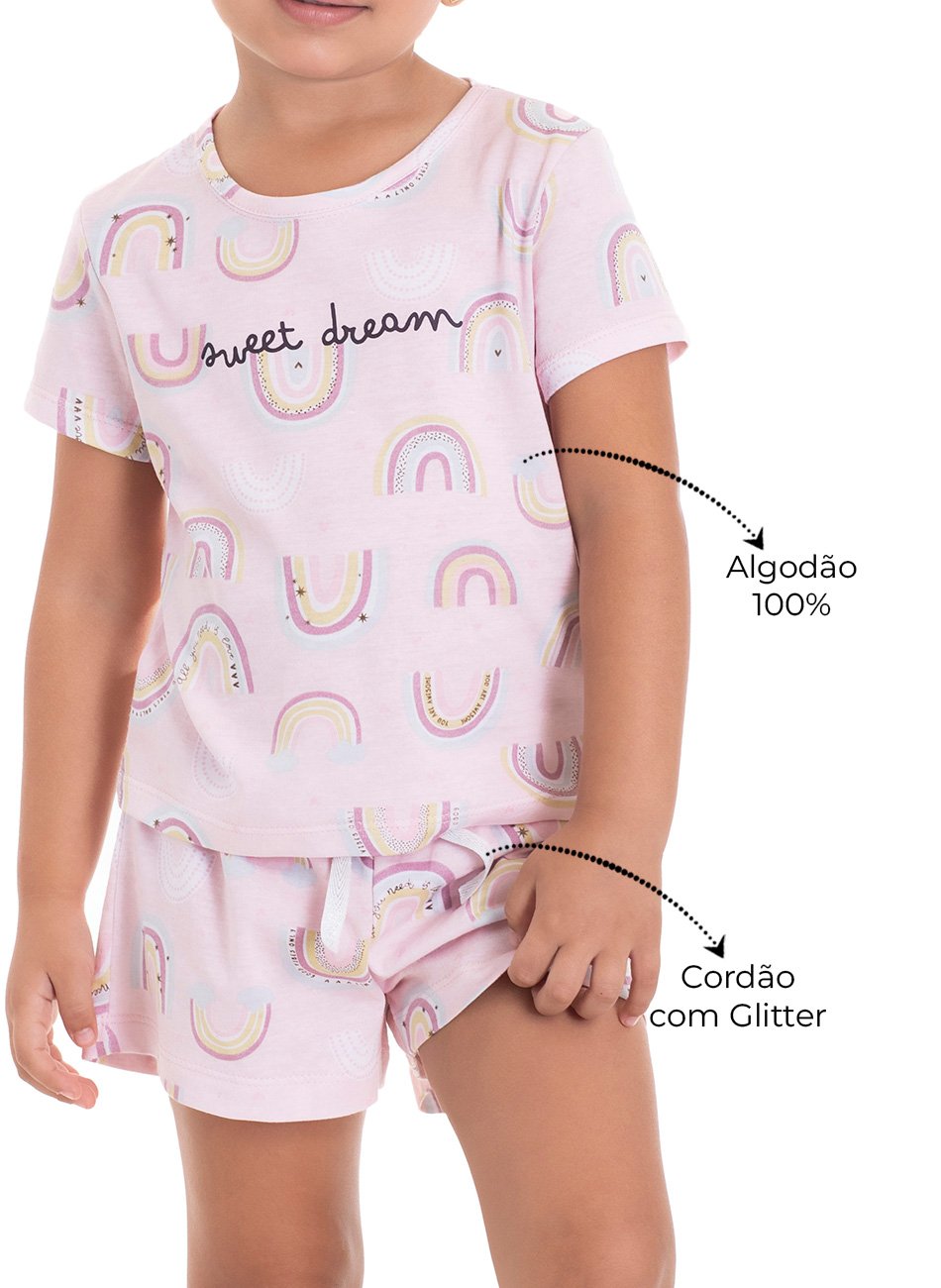 Pijama Infantil Sweet Dream Tmx Rosa