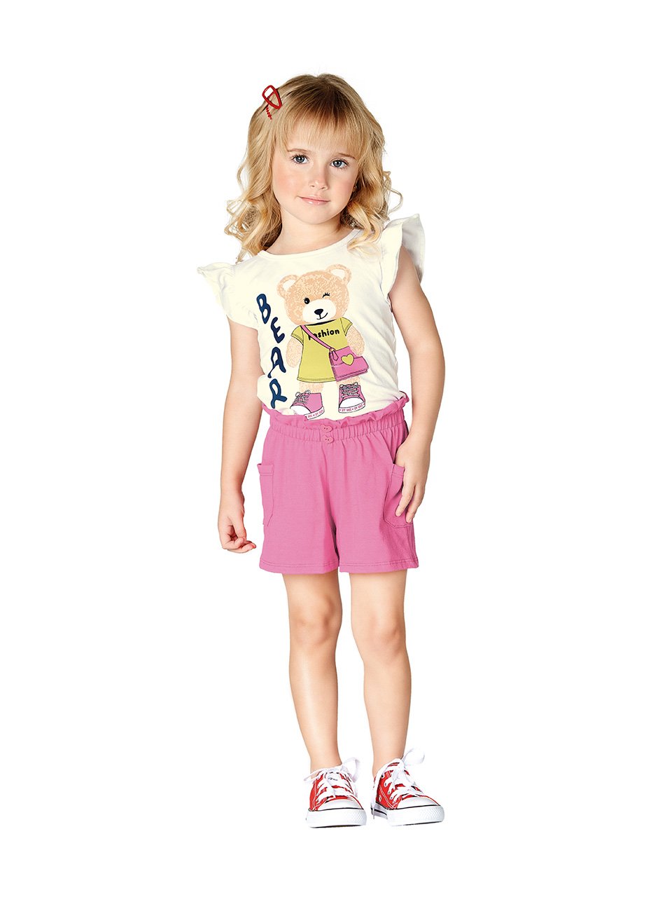 Short Infantil Feminino Cotton TMX