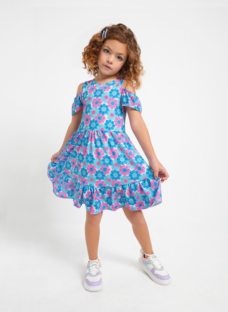 Vestido de infantil de croche