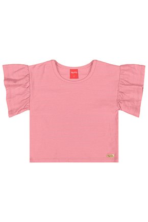 BLUSA BÁSICA TRANÇAS - Rosa Bebê