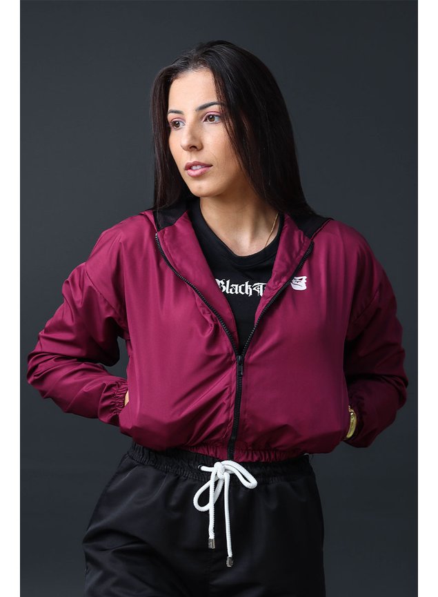 corta vento cropped bordo ruby 1