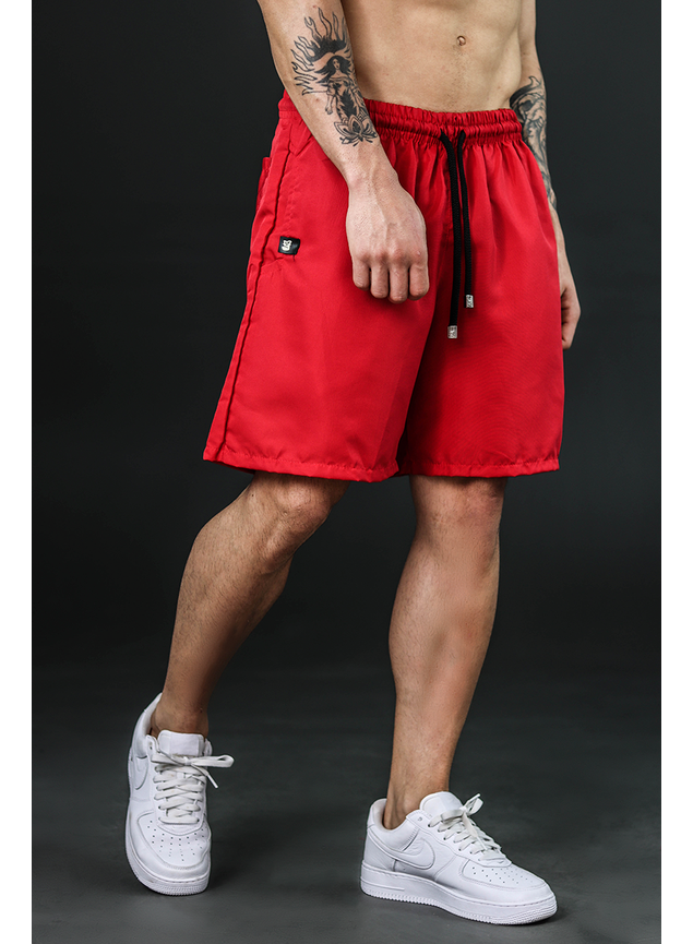 shorts praia tactel living in red 1
