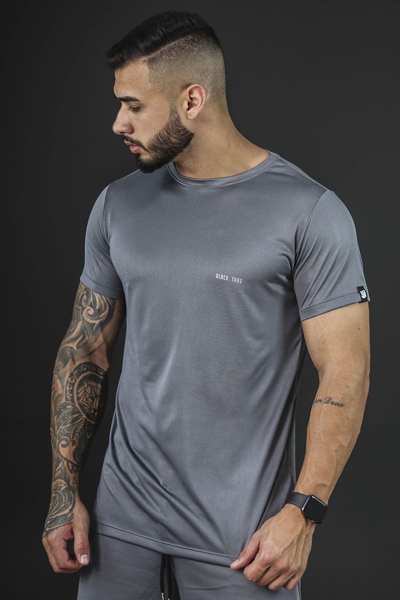 Gray dri fit sales shirt