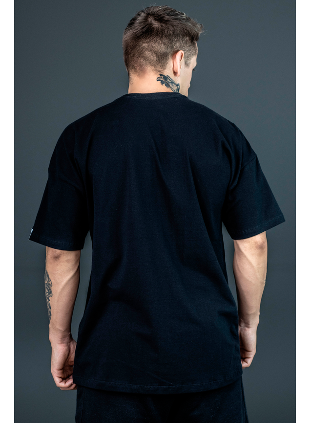 camiseta oversized black cotton 2