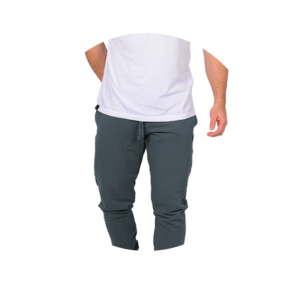 calca moletom masculina bluhen jogger faixa grafite preto algodao basica casual 2 9