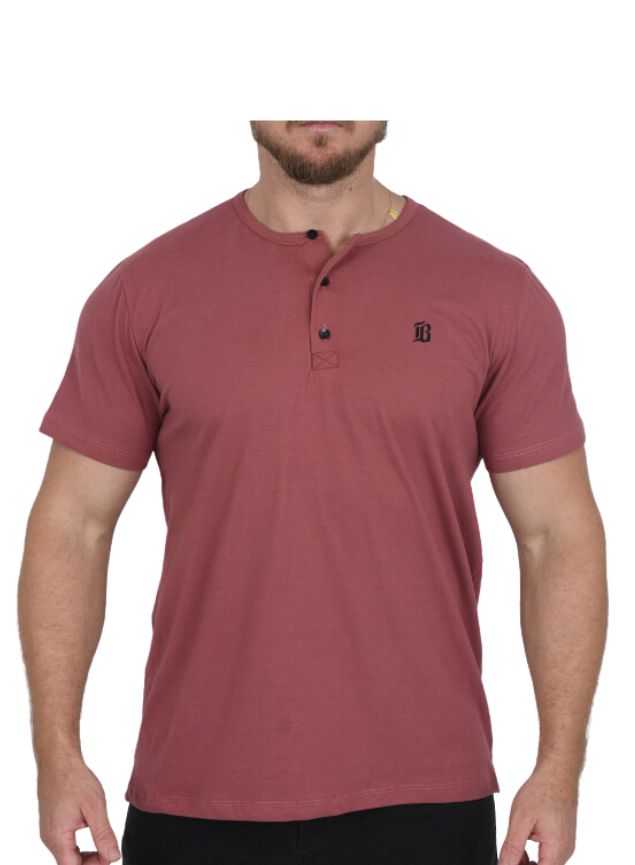 camiseta camisa henley gola portuguesa masculina bluhen verao social manga curta 1 2