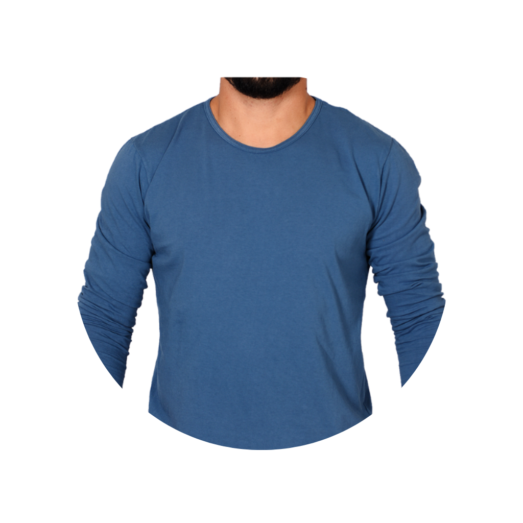 camiseta logline manga longa casual bluhen masculino masculina inverno frio azul estilo moda camisa 5 2