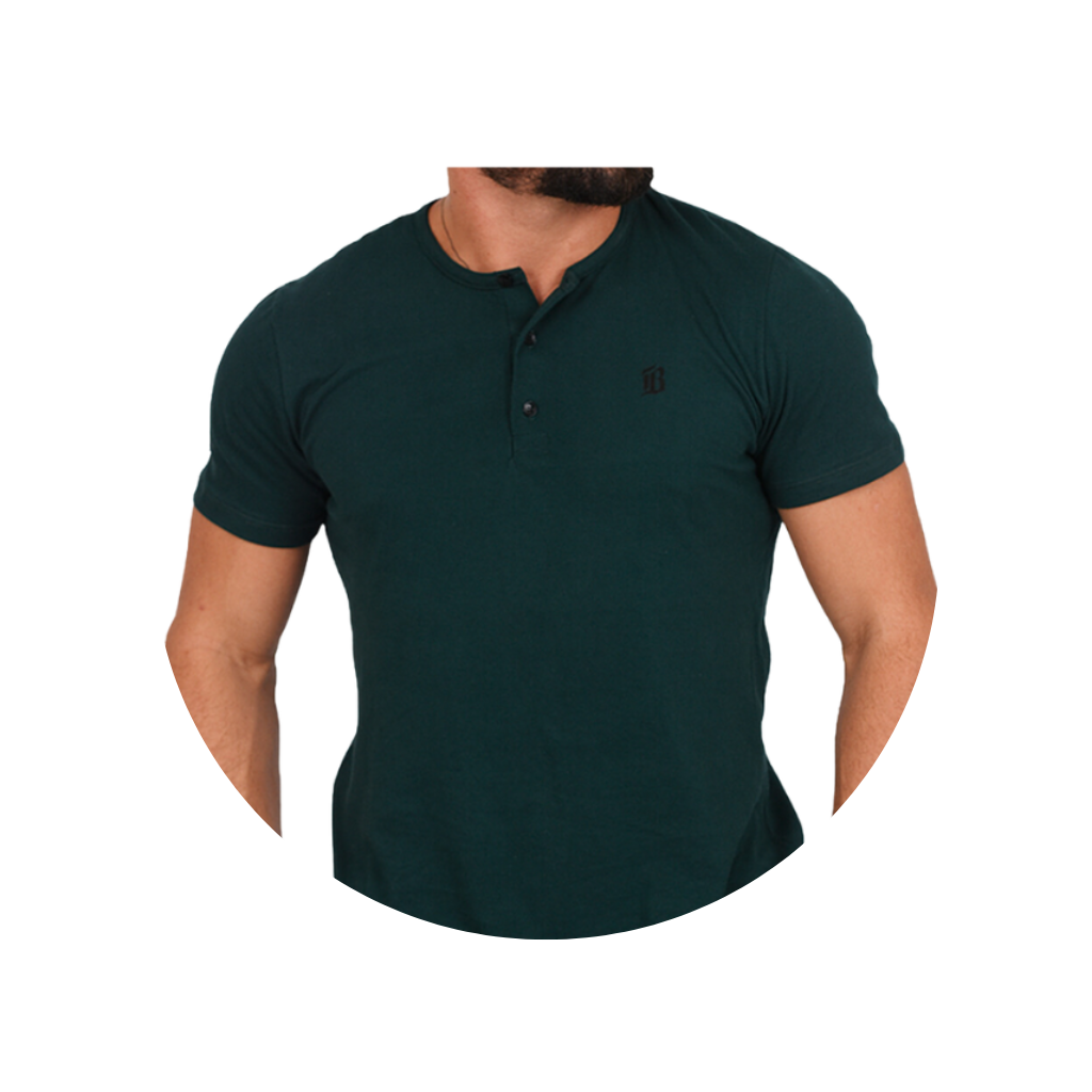 camiseta henley gola portuguesa verde social trabalho polo 2 4 1