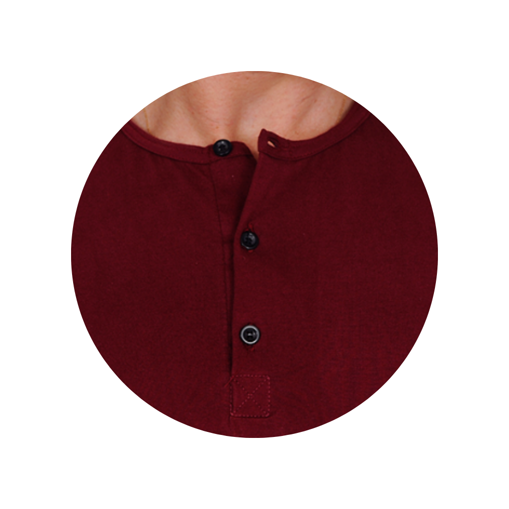 henley manga longa bordo vermelho gola botao slim braguilha algodao clara casual lisa reuniao trabalho social portuguesa inverno frio moda 2 3