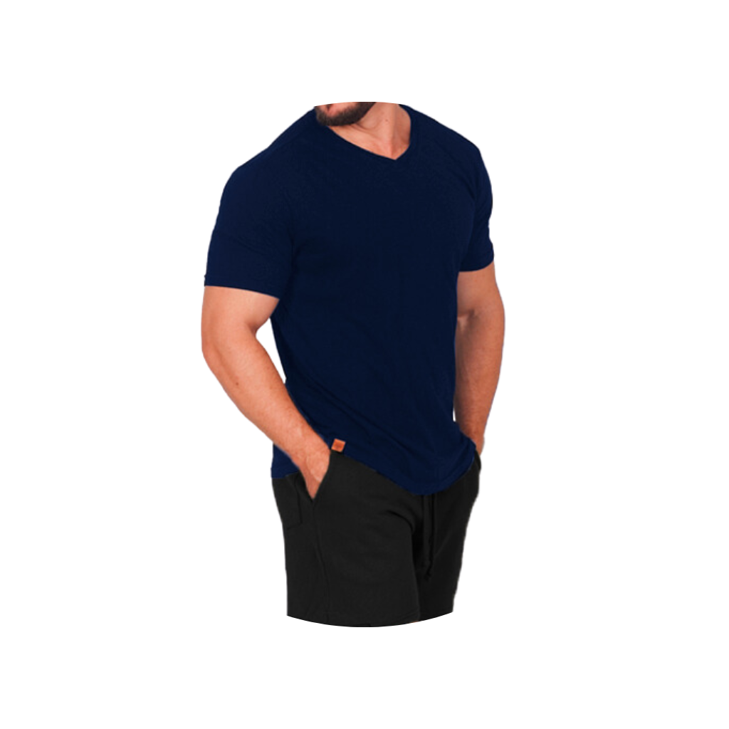 camiseta masculina bluhen gola v escura escuro tradicional academia treino bluhen 4 2
