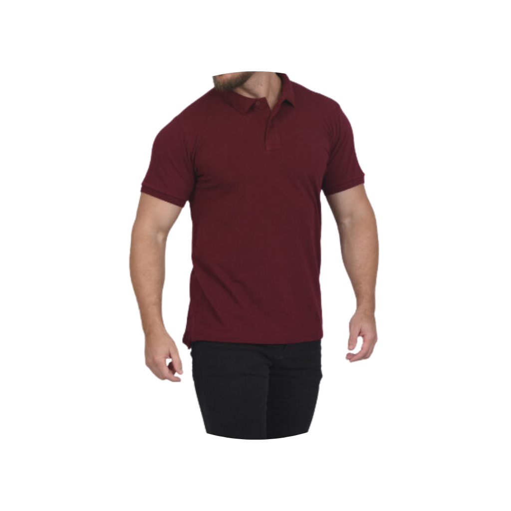 camisa camiseta gola polo bordo vermelha masculina bluhen piquet trabalho social basica lisa 3 3