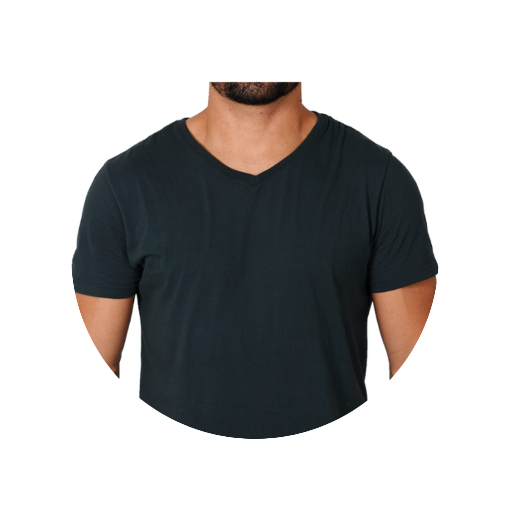 camiseta gola v masculina bluhen verde greenbay algodao basica lisa 4 2