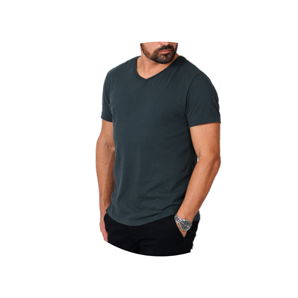 camiseta gola v masculina bluhen verde greenbay algodao basica lisa 4 4