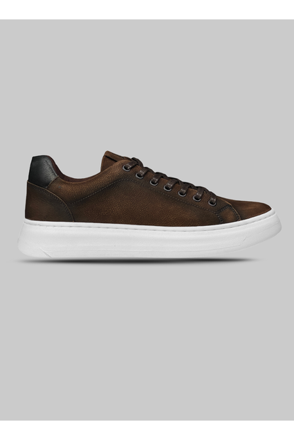 T nis Sneakers Masculino em Couro Bluhen Woods Marrom