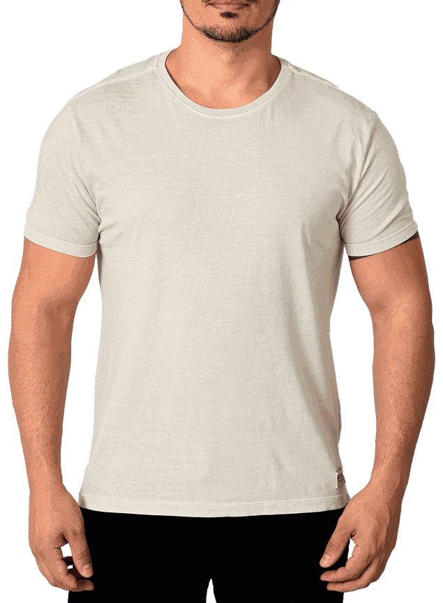 camiseta masculina tradicional nude algodao verao bluhen 2