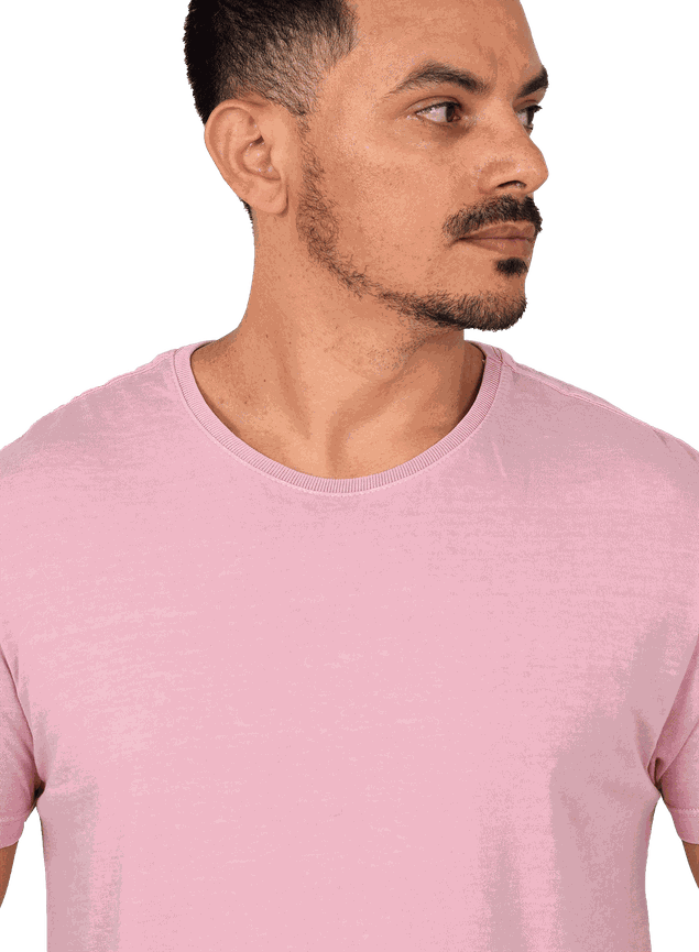 camiseta masculina tradicional rosa verao bluhen 2