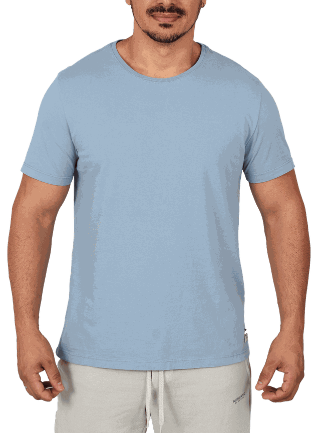 camiseta masculina tradicional azul ceu verao bluhen 1