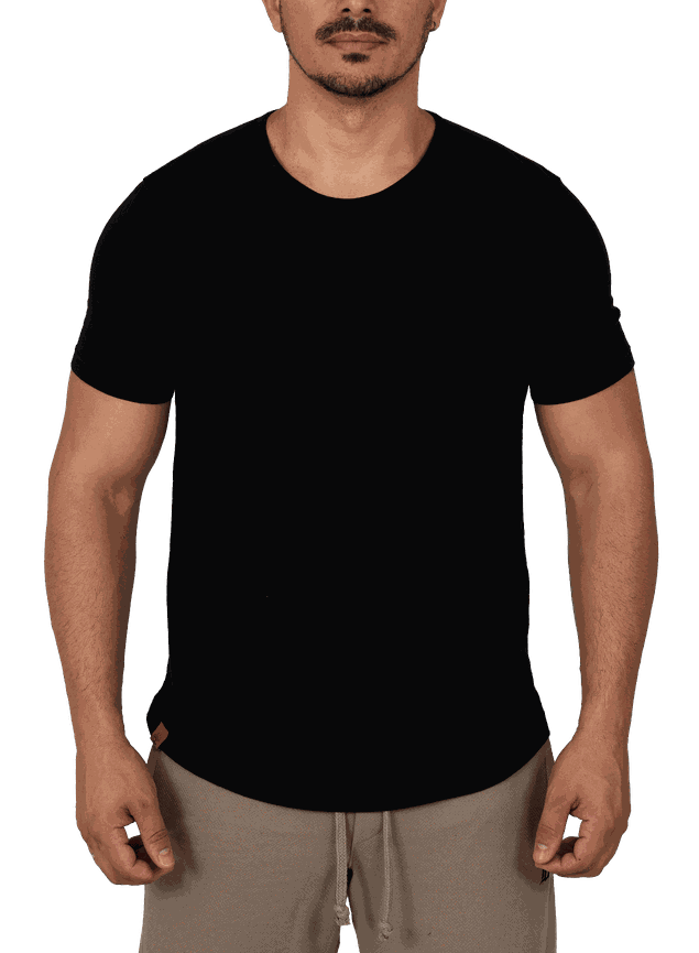 camiseta abaloada basica preta verao bluhen 1
