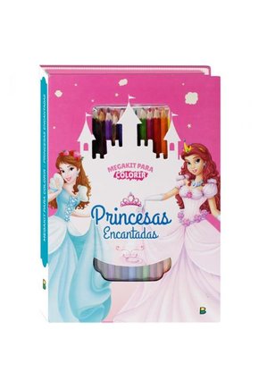 Megakit para colorir: princesas encantadas